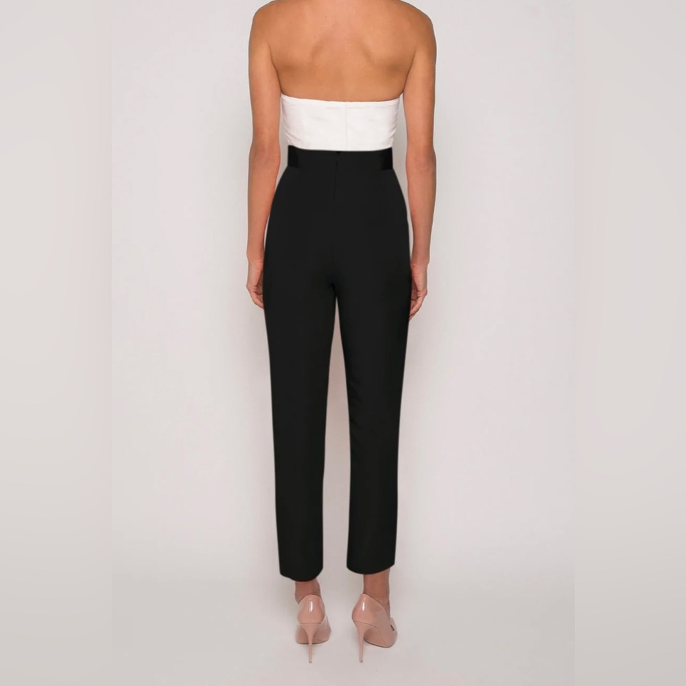 NEW/NWT Alexia Maria Silk Faille Cigarette Pants - Black - 14 - New With Tags - Picture 2 of 8